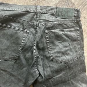 RLL black waxed denim.Slim cut 32x32